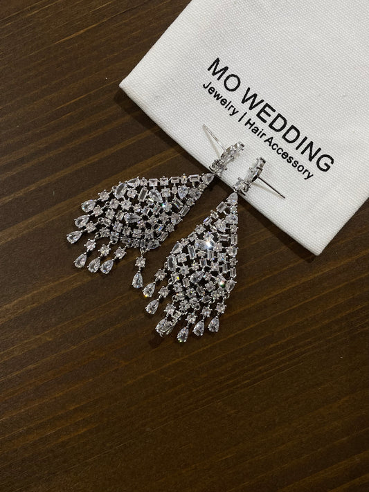 Jewelry Dangle Chandelier Diamond Design Crystal Earrings