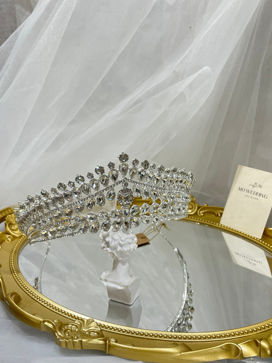 silver crown Hair jewelry Wedding Crown