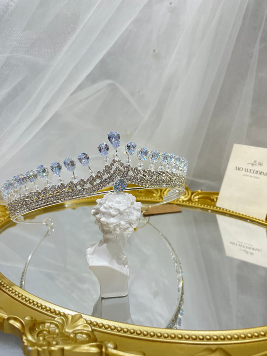 Wedding Bridal Headpiece In Silver Crown