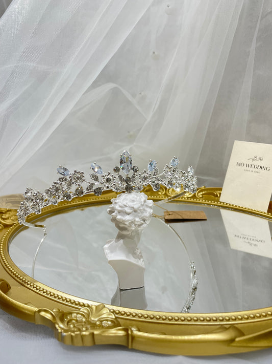 Art Deco Bridal Headpiece Halo Crown